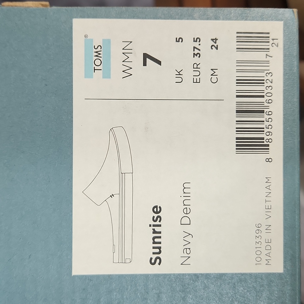 TOMS Sunrise Navy Denim Mule Sneaker - Picture 12 of 12